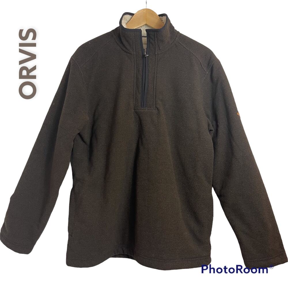 Orvis Men's Sherpa Lined Sweater Size Medium